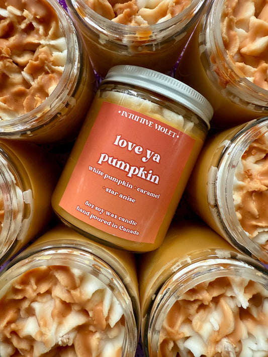 love ya pumpkin | white pumpkin + caramel