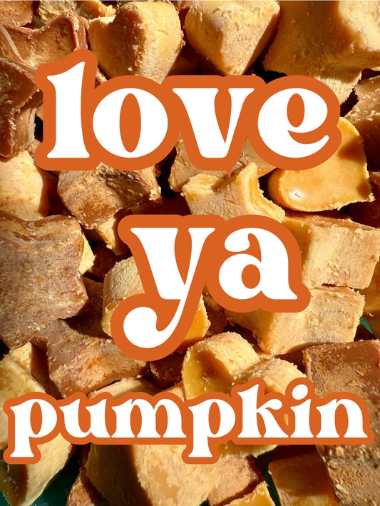 love ya pumpkin | white pumpkin + caramel